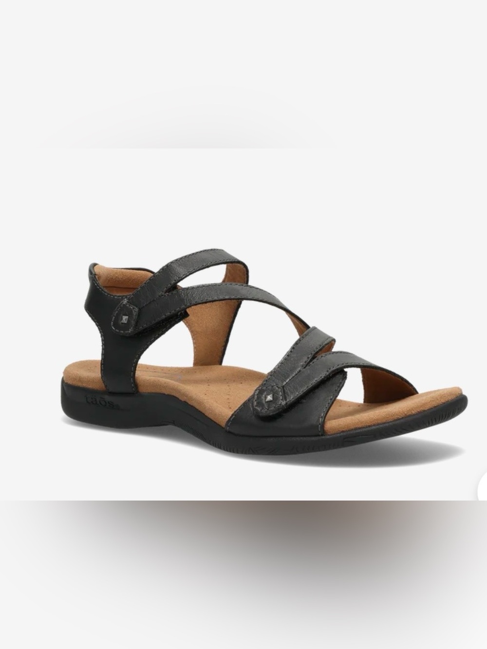 Taos Footwear Black Strappy Comfort Sandal